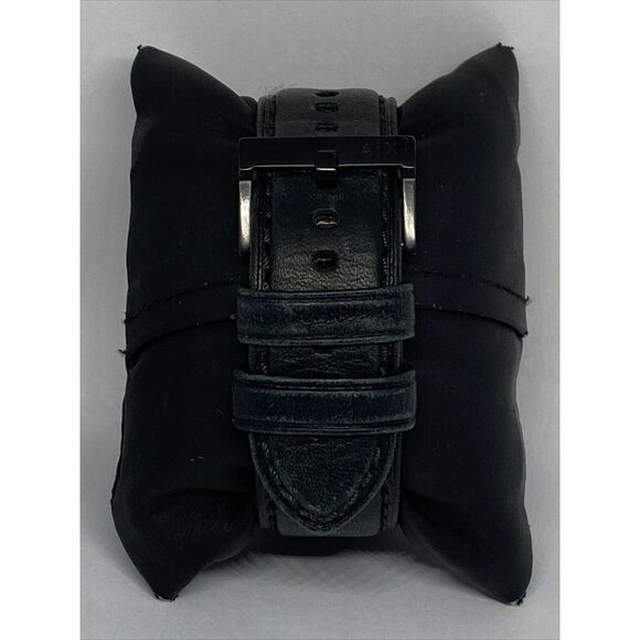 Armani Exchange AX2148 Men's Black Leather Analog Dial Quartz Wrist Watch JK182 - Picture 6 of 12